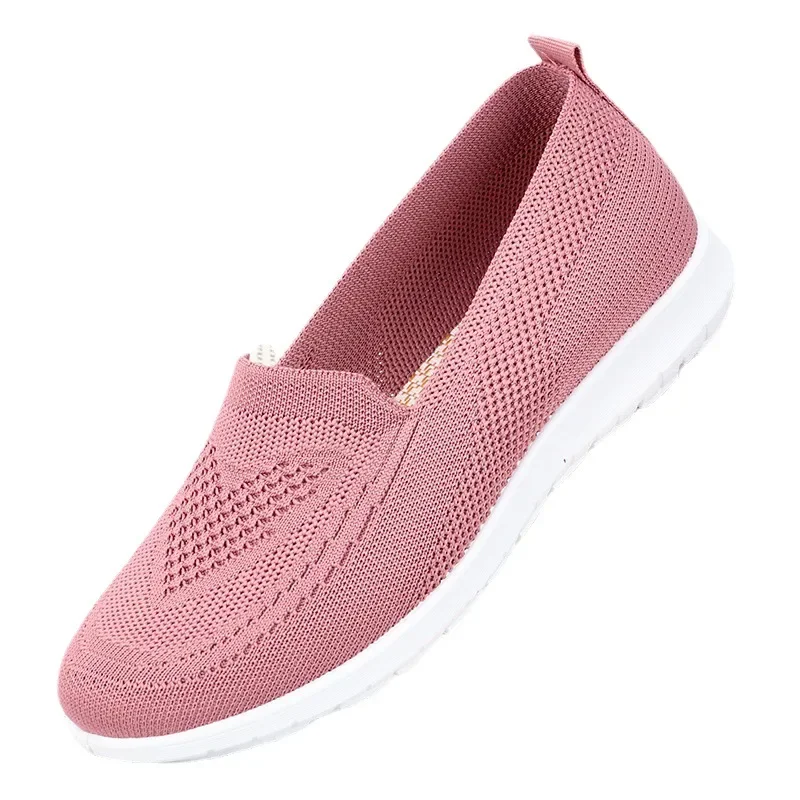 Spring/Summer Women\'s New Casual Single Shoes, Old Beijing Cloth Shoes, Soft Sole, Mom\'s Flat Shoes, 2024