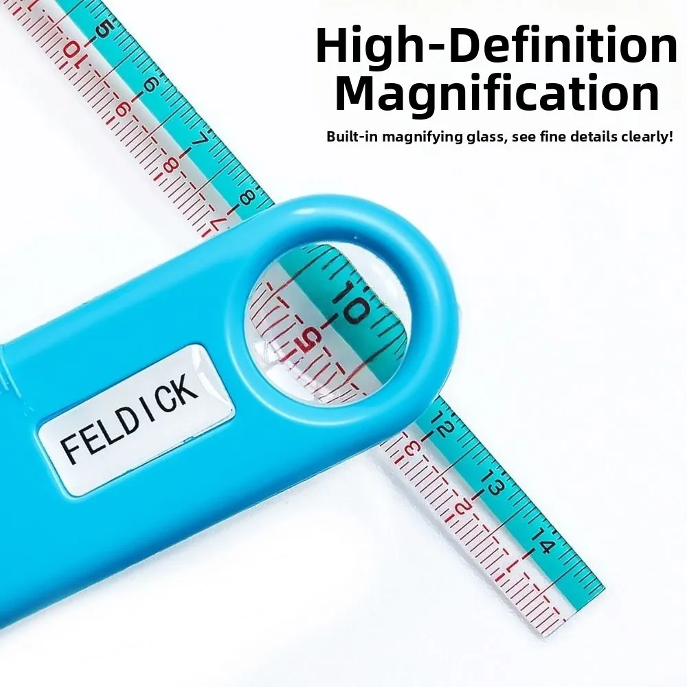 Multi-Functional Needle Threader Eye-Closed with Magnifying Glass and Ruler Sewing Machine Needle Threader Automatic Fast Pass