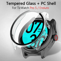 Hollow Hard PC Shell For TicWatch Pro 5 Enduro Ultra Light Full Cover Clear Shockproof Non Yellowing Case -No Screen Protector