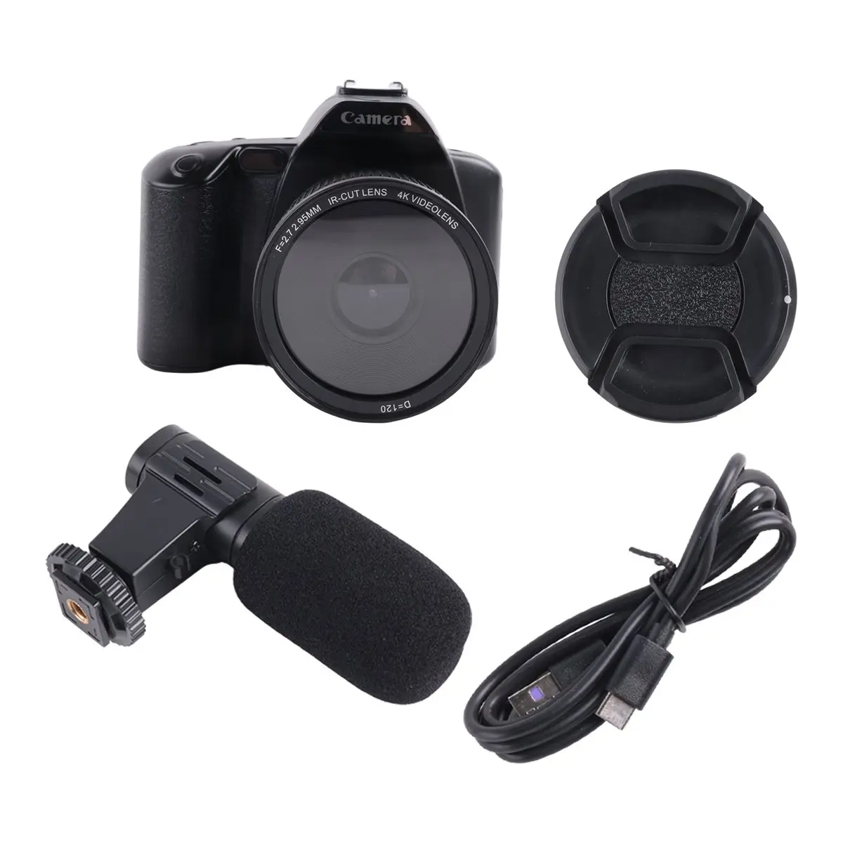 Friendly!Professional Digital Camera HD 4K Camera Digital WIFI Camera with 16X Zoom Night Vision Camera with Microphone