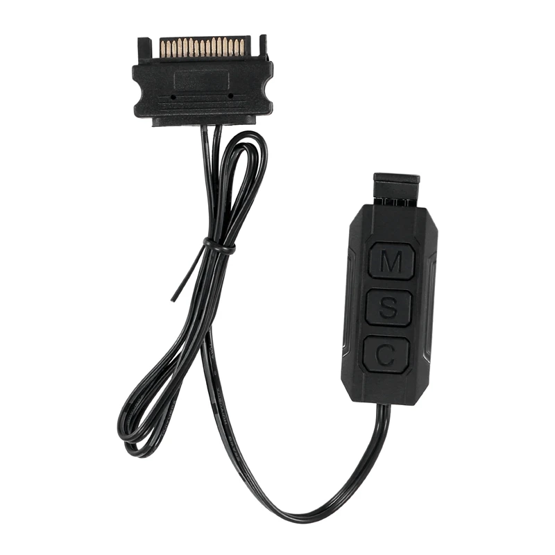 RGB-Controller-Kabel, ARGB-CPU-Gehäuse, Kühlventilator, LED-Lichtleiste, Lampenleiste, Wasserkühlung, AURA-Steuerung, SATA/Molex-betrieben