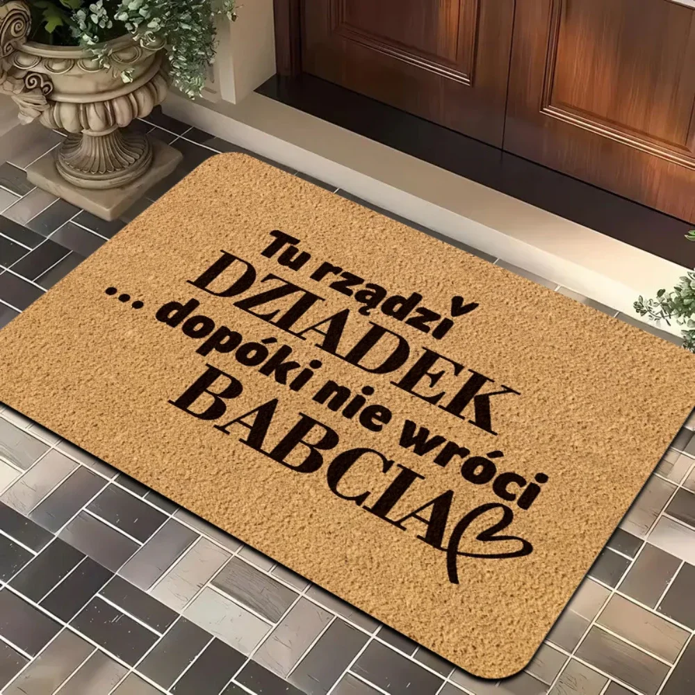 Humorous Text Phrase Welcome Doormat Floor Rug Entryway Porch Living Room Study Room Bedroom Washable Ornamental Entry Mat