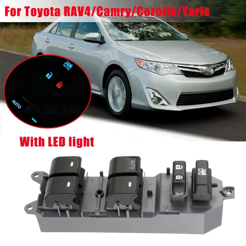 Car Window Lifter Control Switch Master Power Electric for Toyota RAV4/Camry/Corolla/Yaris/Highlander/Vios 2006-2013