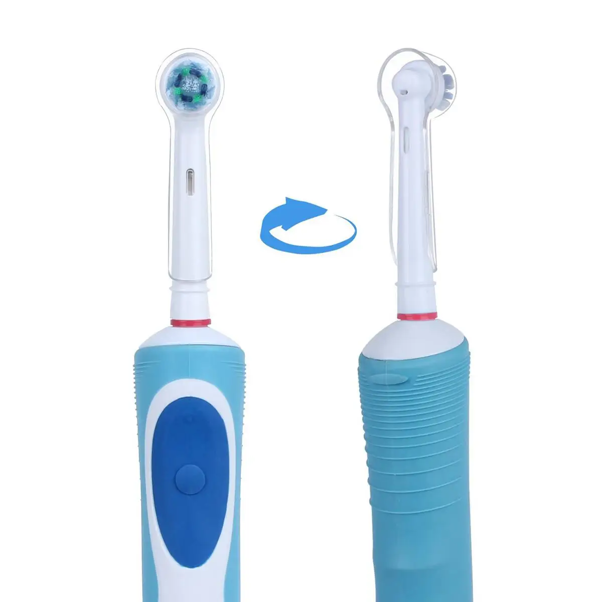 

6 Pcs Toothbrush Head Covers Clear Plastic Case for al B Electric Brush Protection Travel Reusable Fits Most Series Germ Dust