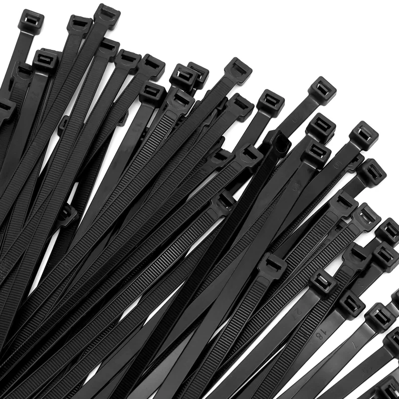 3.6x150mm Reusable Nylon Cable Ties Removable Recyclable UV Resistant Mixed Black White Indoor Outdoor Organizer