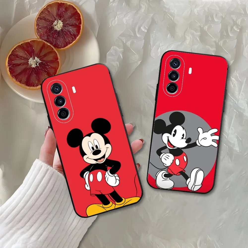 Cute D-disney M-mickey Phone Case For Huawei Mate P10 P20 P30 P40 P50 Smart Z Honor 50 60 70 Pro Lite Black Case