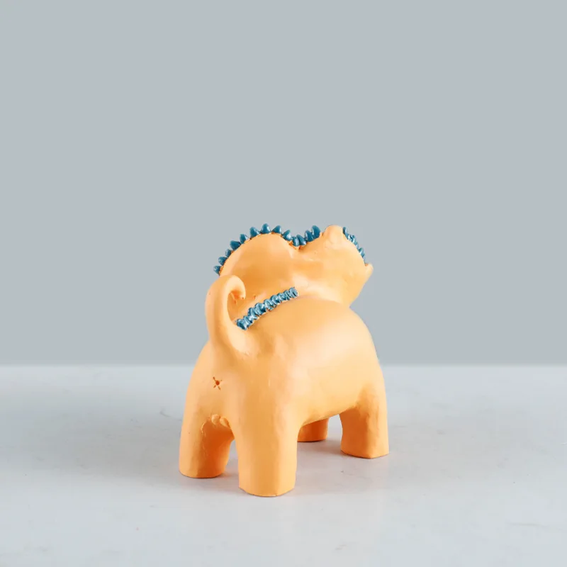 

Simple Modern Creative Abstract Lion Animal Resin Decoration Model House Sales Office Desktop Bookshelf Soft Decoration