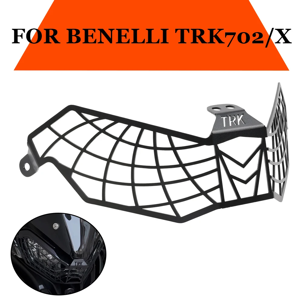 Motorcycle Headlight Guard Grill Grille Protection Cover For Benelli TRK702X TRK 702X TRK702 X TRK 702 X 2023 2024 Accessories