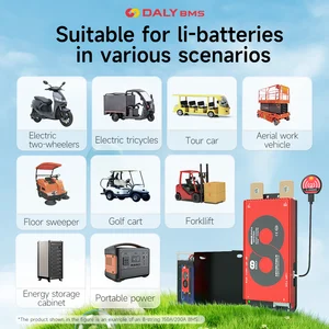 Daly BMS Smart BMS Bluetooth Lifepo4 4S 12V 8S 24V 16S 48V Batería Solar Inversor Al aire libre Al aire libre Almacenamiento de energía para el hogar RV Scooter 12 Mejor sistema de almacenamiento de energía de ventas - №8