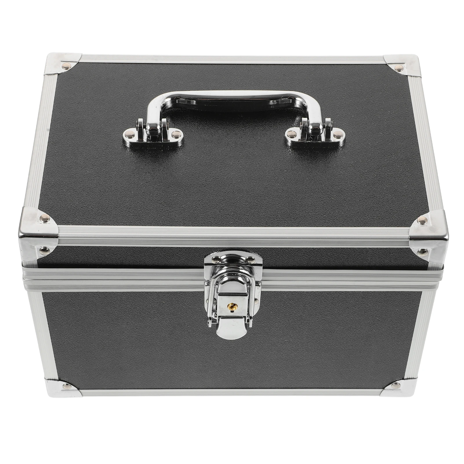 

Pedicure Tool Box 24x16x16cm Black Waterproof Storage Case for Spa Salon Portable Carrying Box Large Capacity Multi purpose