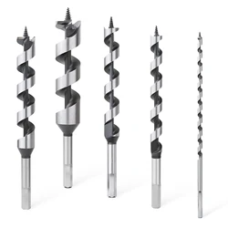 Wiertło ślimakowe Versery 1PC 6-40mm Stal wysokowęglowa 230mm Wiertło ślimakowe do obróbki drewna Piła otworowa Chwyt sześciokątny do miękkiego twardego drewna Plastik PVC