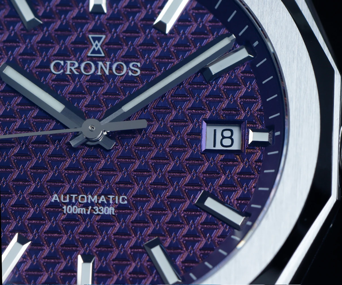 Cronos Luxury Men Watch 39mm Skyline Automatic PT5000 SW200 Wristwatches Sapphire Leather Strap 10ATM See-through Back L6028M