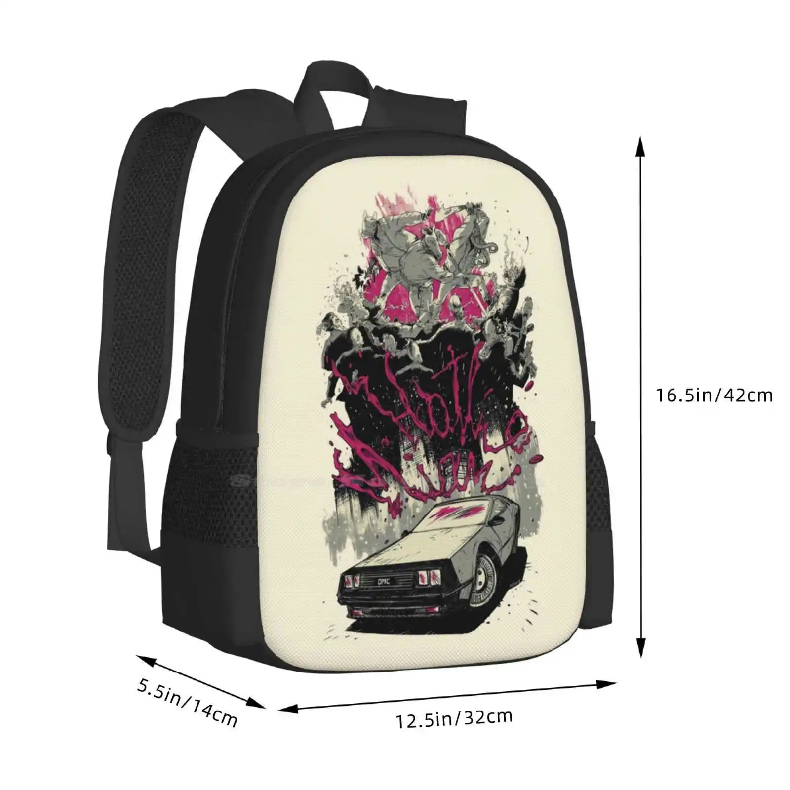 Ransel desain cetak 3D Hotline Miami tas pelajar Hotline Miami Richard Videogame Neo 80 Drive