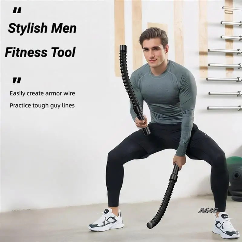 

2PC Cordless Battle Rope Gym Fitness Strength Jump Rope Strong Rebound Swing Rope Training Home Biceps Arm Strength Rope