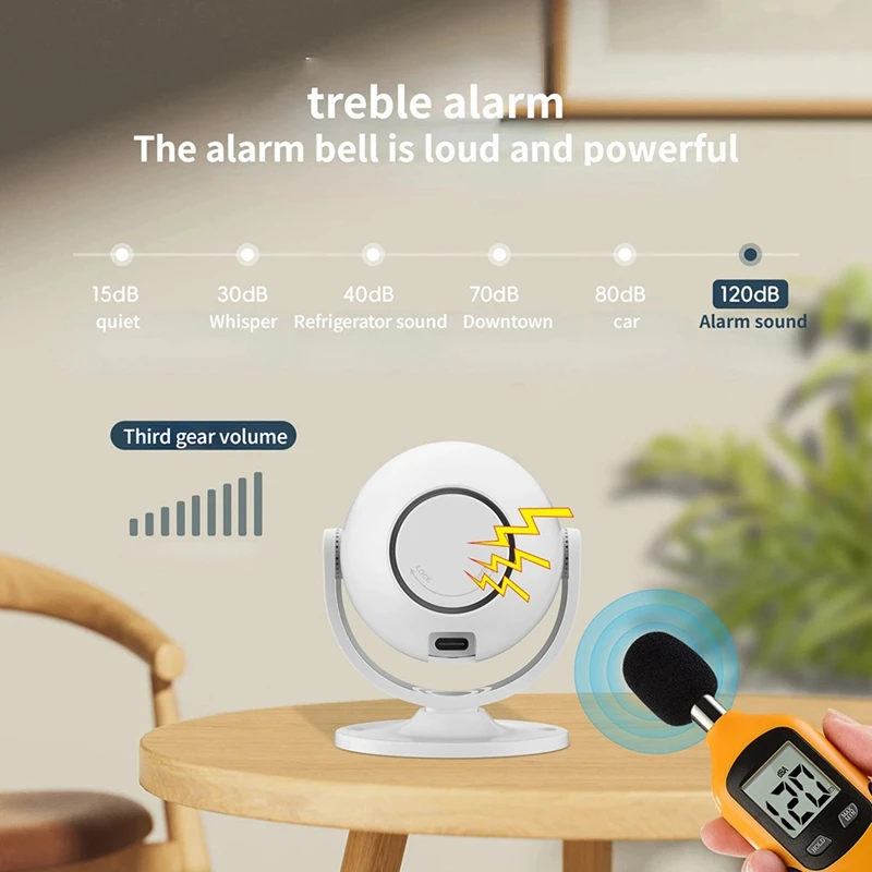 Indoor Sound And Light Infrared Alarm Human Body Induction Detector Anti-Theft Alarm Welcome Infrared Detector Remote