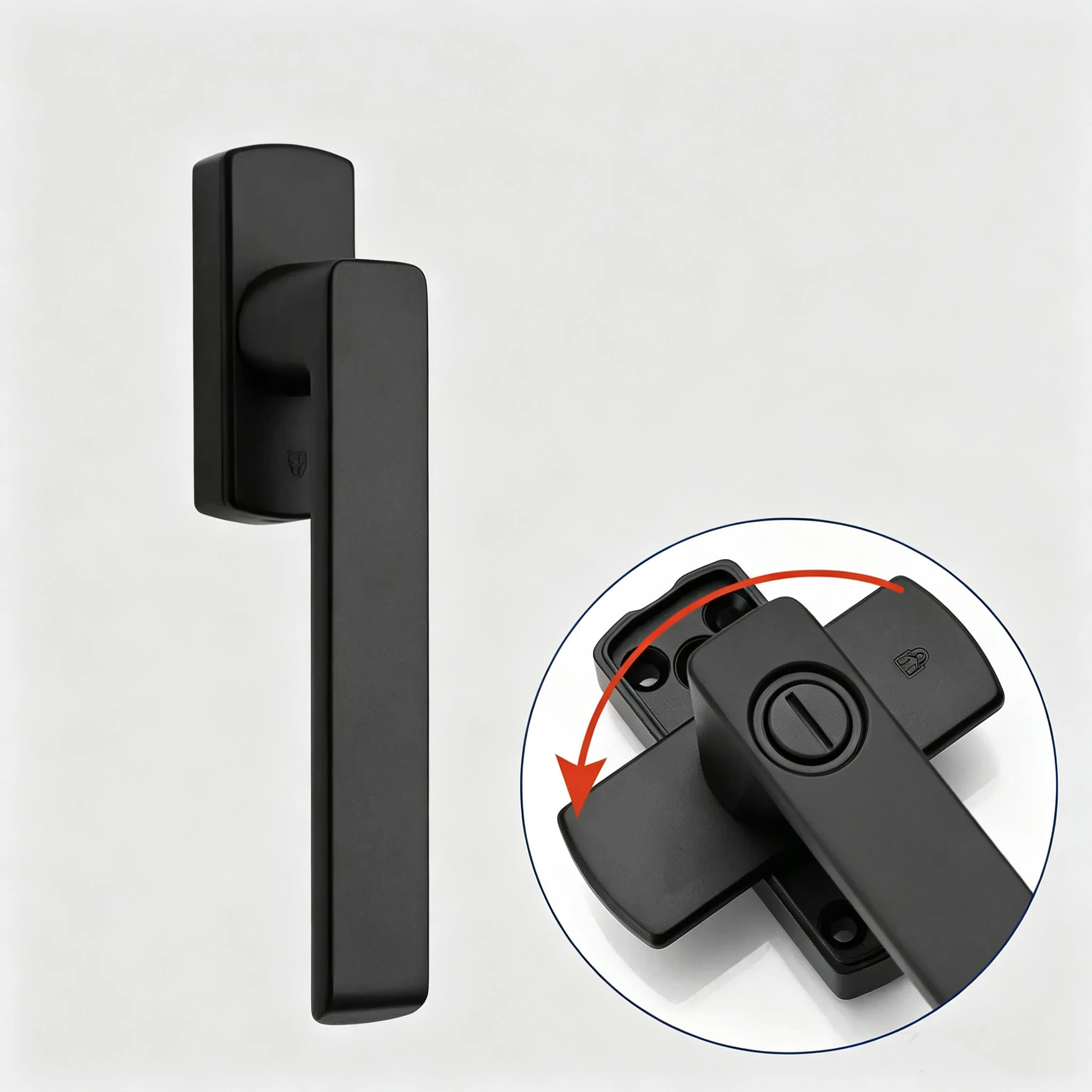 

Hidden lockable handle Square Steel Aluminum Door Window Handles Atmosphere Square type Steel High-end kitchen Spraying Kitchen
