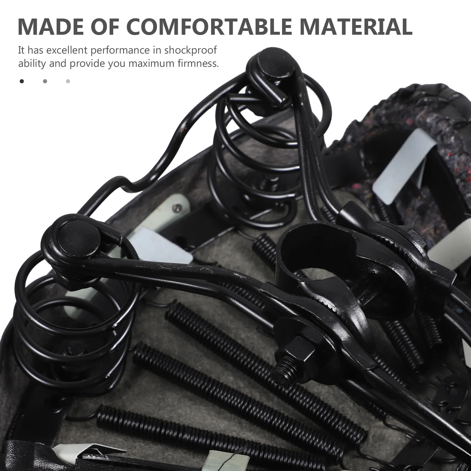 

Vintage Retro Saddle Durable Comfortable Riding Seat Cushion Shockproof Bike Saddle for Vintage Tricycle Black