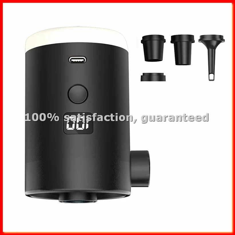 Outdoor Portable Camping Air Pump Charging and Pumping Dual-Purpose Air Mattress Swimming Ring Electric Inflator-ABAM