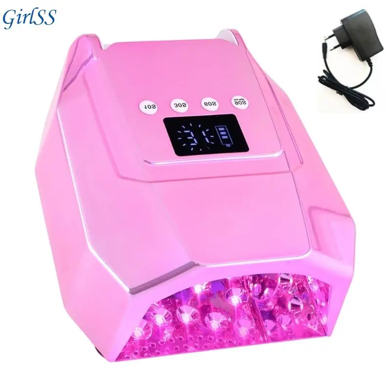 Lampa do suszenia paznokci o mocy 98 W Lampa LED do utwardzania żelu 4 ustawienia timera 30 koralików Automatyczne wykrywanie
