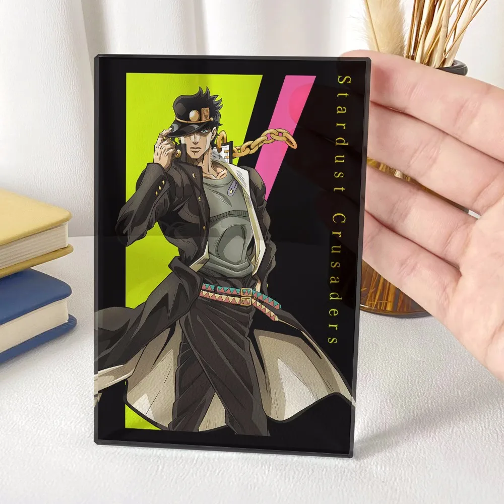 JoJos Bizarre Adventure Higashikata Josuke  12cm Cosplay Acrylic Figure Transparent Desk Figure 4704 Kids Collection Toy