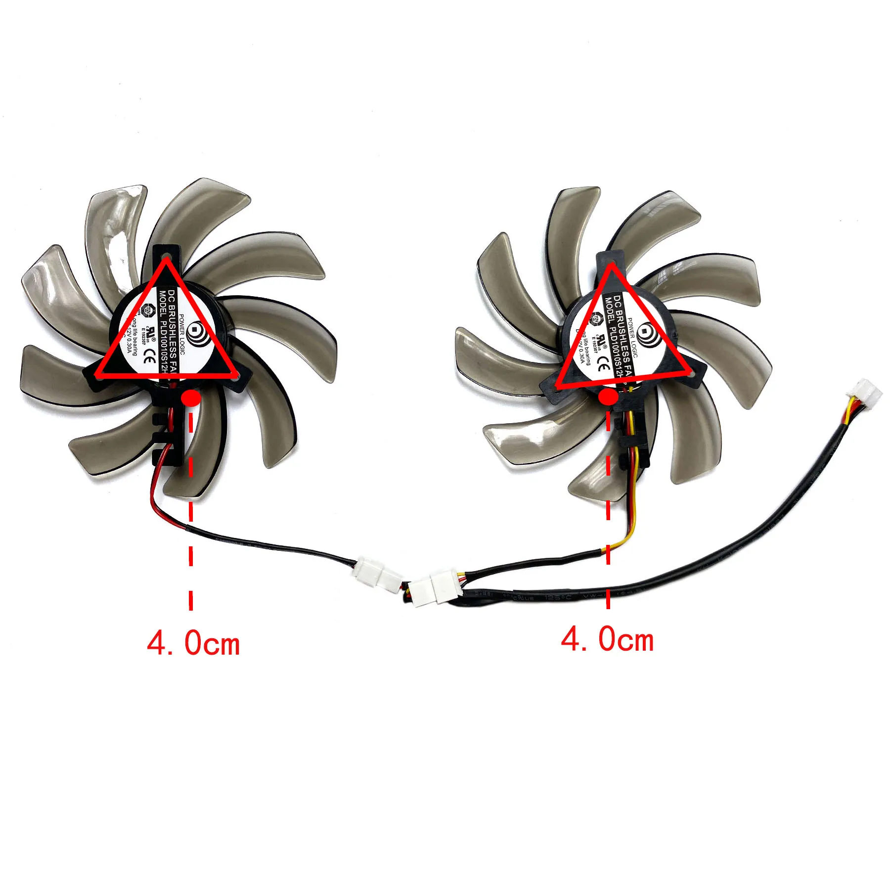 New For GIGABYTE GTX 650 660ti WindForce 2X OC Graphics Card Replacement Fan T129215SM PLD10010S12H