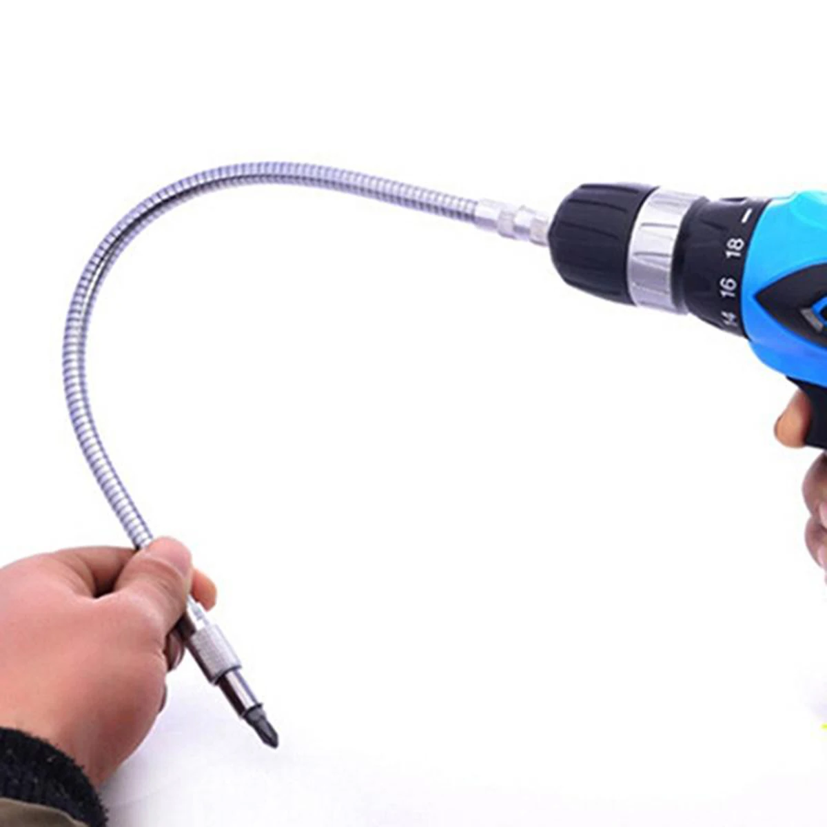 

300Mm Hex Flexible Shaft Extension Drill Bit Holder For Electric Drill Durable Metal Universal Ratchet Screwdriver Narrow Space