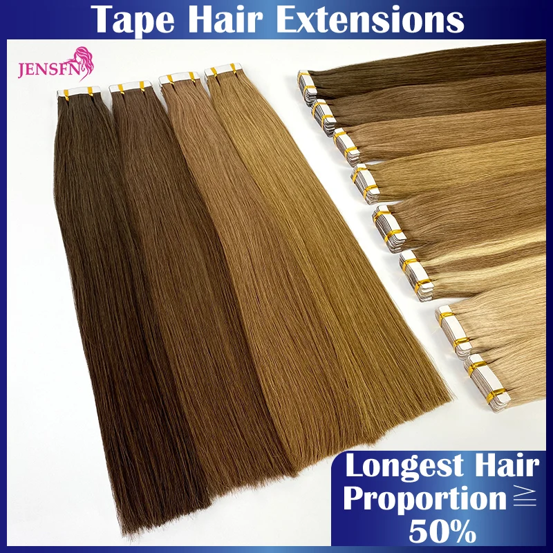 High Quality Tape In Hair Extensions 100% Remy real Natural Human Hair 16\