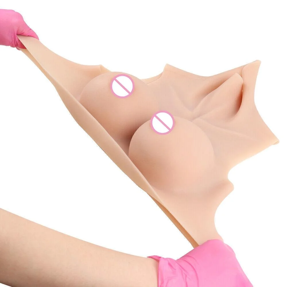 

Cross Dresser Breast Forms Fake Boobs Super Thin Material Silicone Tits for Drag Queen Transgender Shemale Cosplay