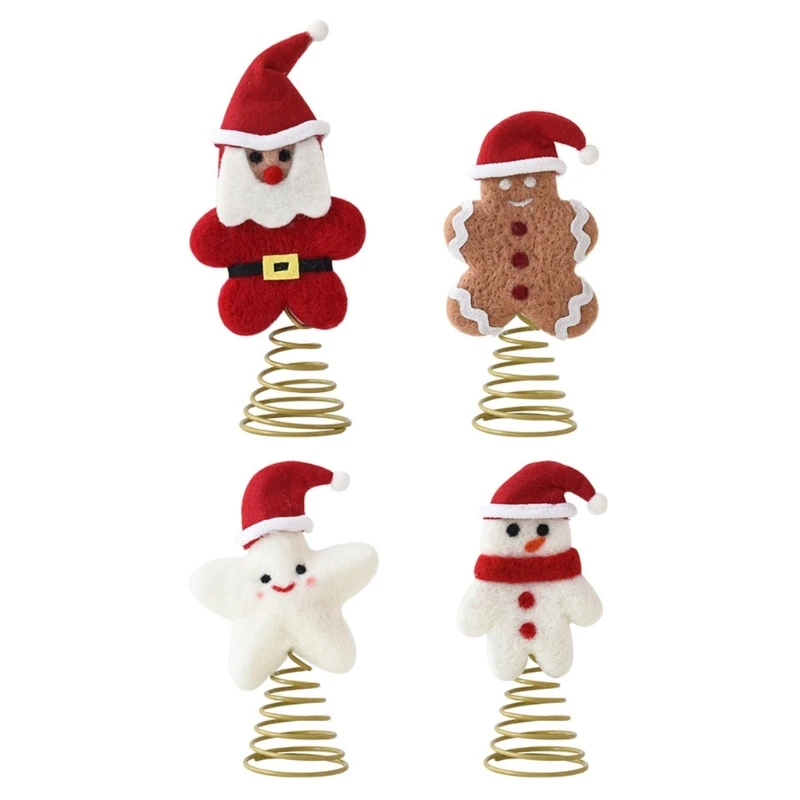 Tree Weihnachtsschmuck mit Wollkörper und Federbasis für Eingangsbereiche, Wohnzimmer und Weihnachtsfeiern – Detail 1