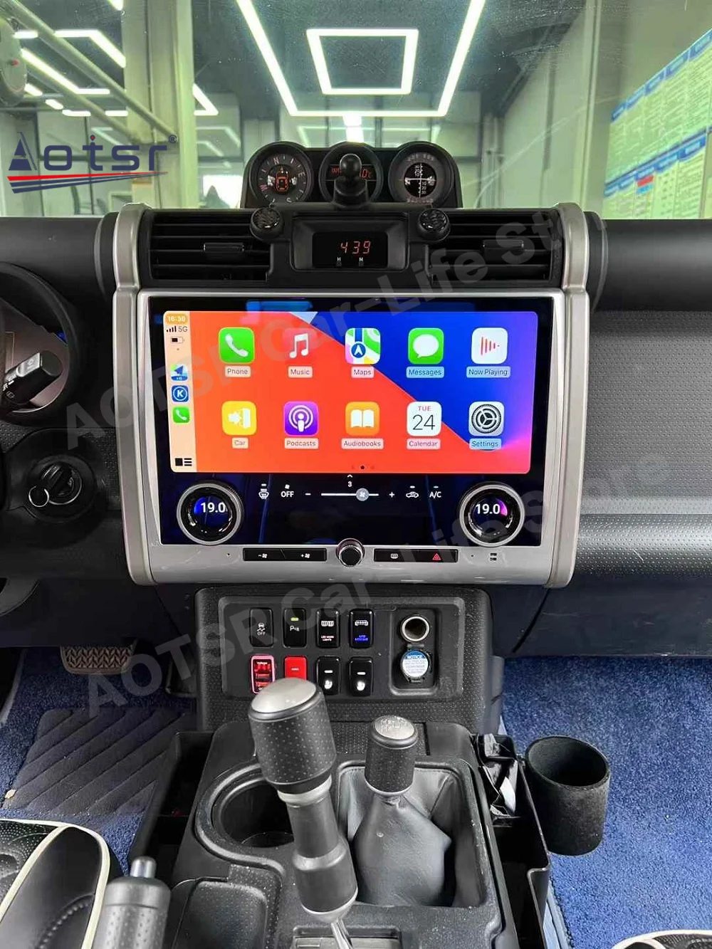 For Toyota FJ Cruiser 2008~2023 LCD Digital Dashboard Panel Car Instrument Cluster Modification Display Android Radio Head Unit