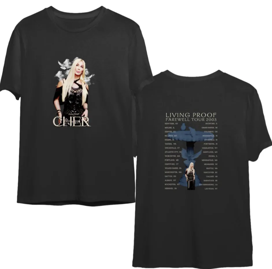 

Vintage Cher Farewell Tour Concert tshirt