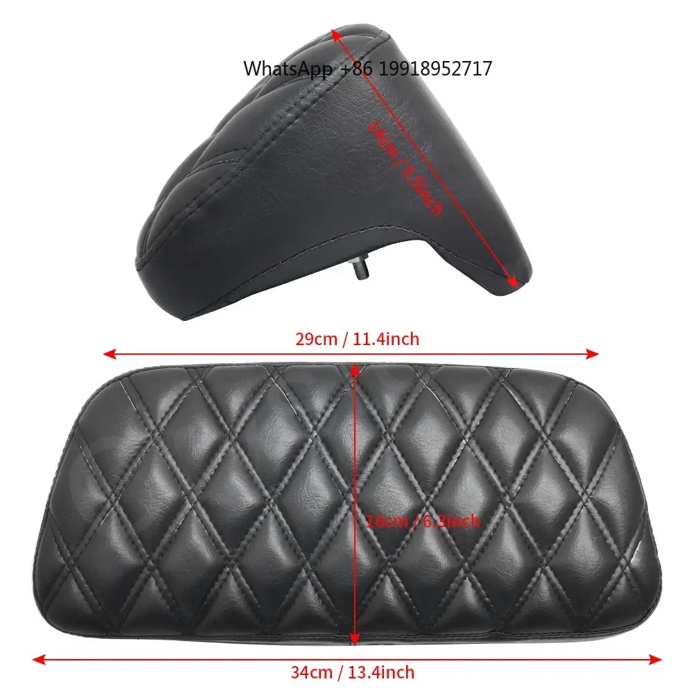 Motorcycle Razor Chopped Tour Pack Backrest Cushion Pad For 14-22  Touring CVO Road Glide Road King Electra Street Glide