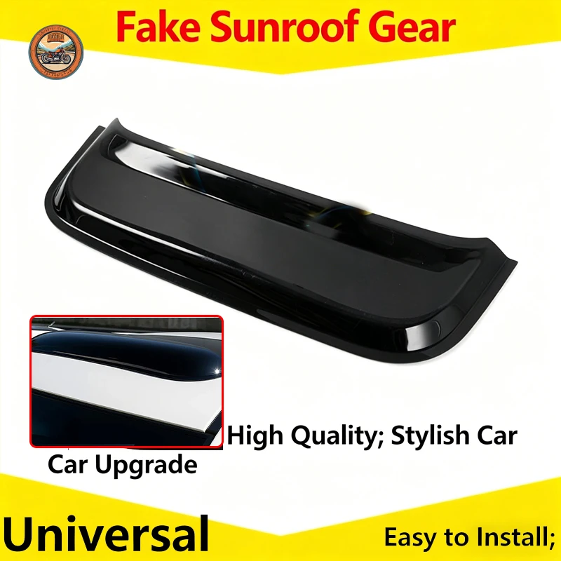Car Black Simulated Sunroof Roof Moulding Trim Fake Sunroof Gear Acrylic Material For Hyundai Opel Kia VW Vehicle Accessories