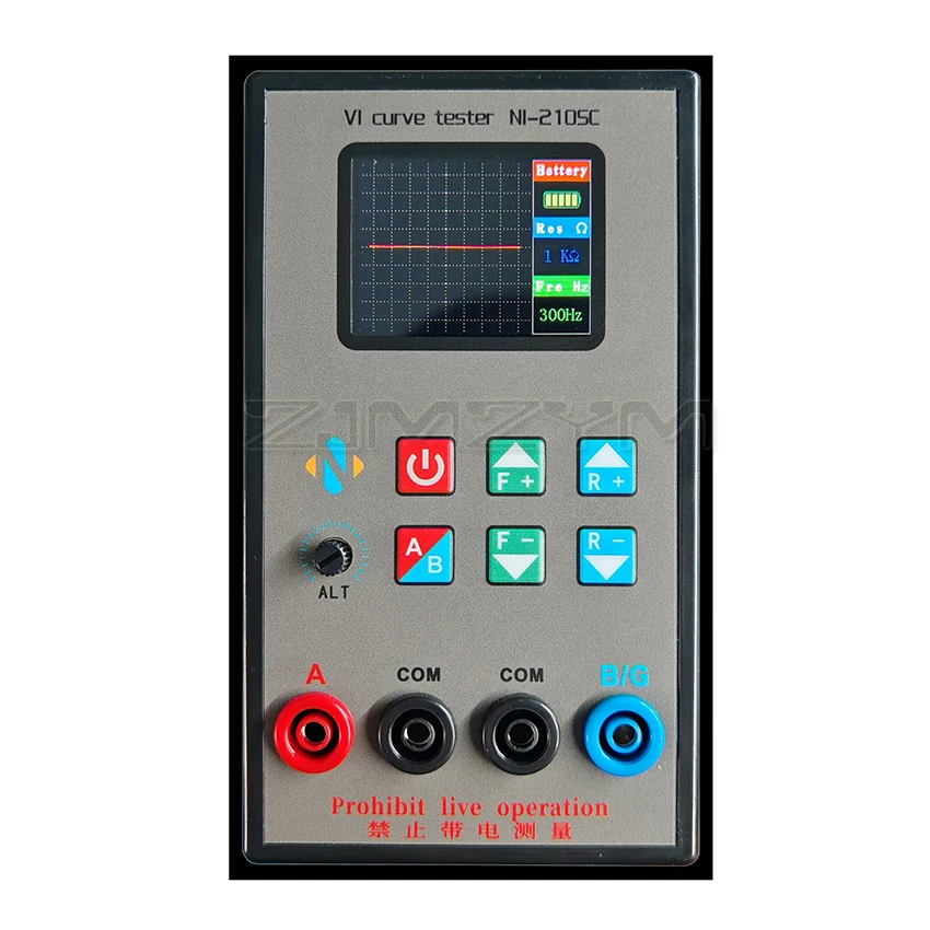 NI-210SC Portable Dual Channel VI Curve Tester 18 Levels Frequencies Adjustable with 2.0-inch TFT Screen