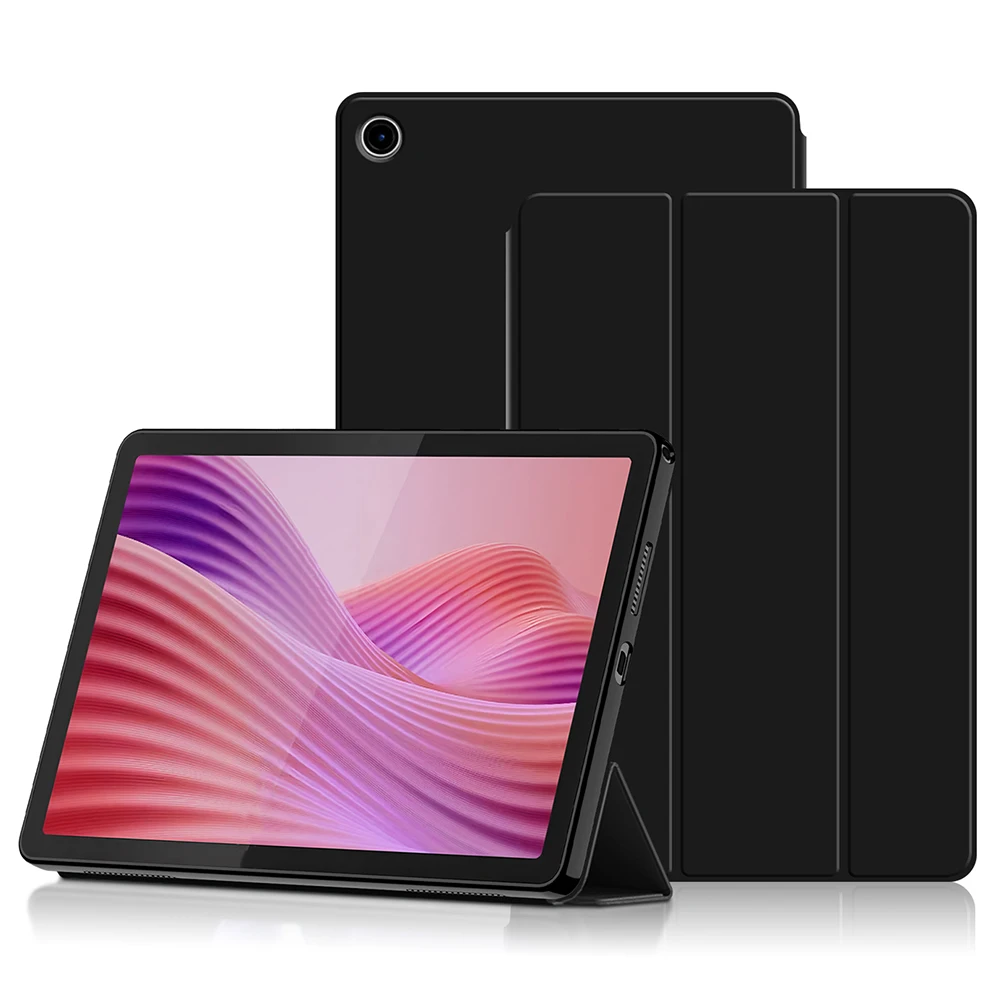 For Lenovo Tab 10.1 (2025) Case PU Leather TPU Back Trifold Stand Tablet Cover