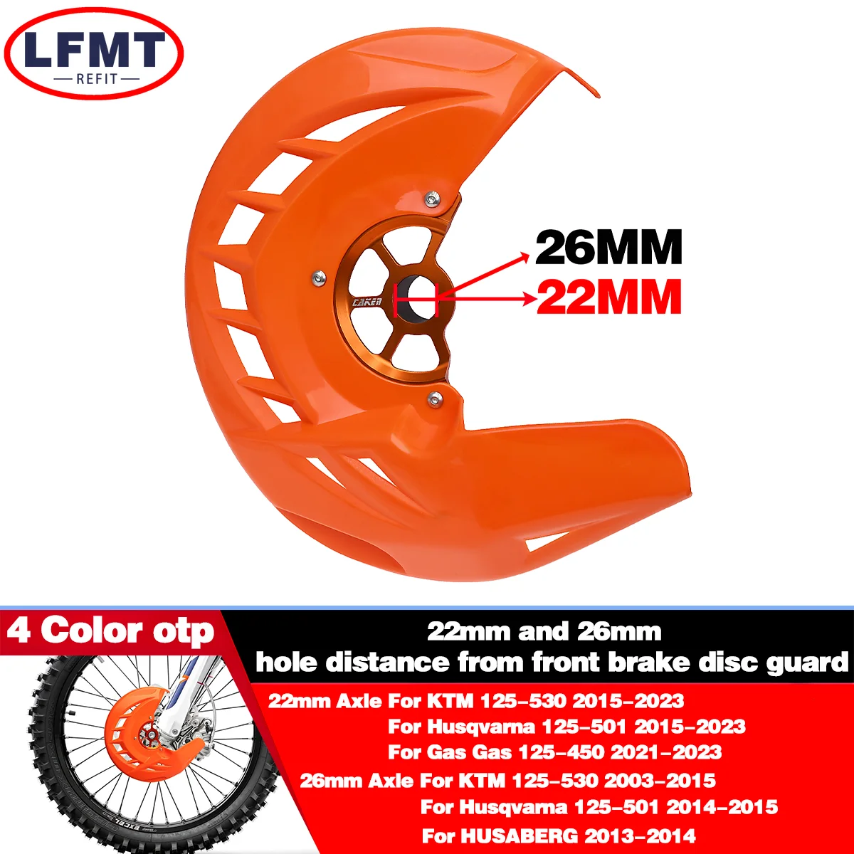 

22mm 26mm Front Brake Disc Guard For KTM Husqvarna GasGas HUSABERG XC SX XCF SXF XCW EXC EXCF XCFW 6D TC TE FC FE TX FX EC EX MC