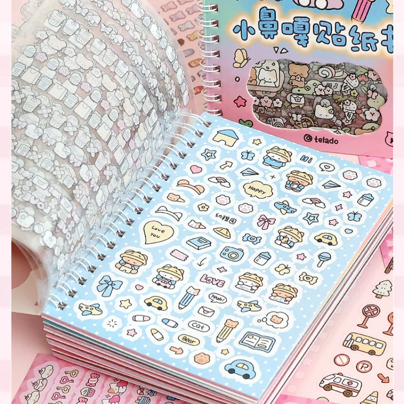 

Cute Kpop Decorative Sticker Book Washi Paper Journal DIY Material Decoration Kawaii Stickers Scrapbooking Ins Stationery