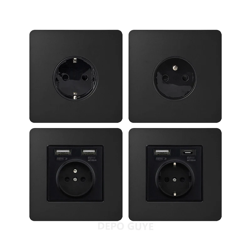 86 نوع ريترو التبديل 1-4 عصابة 2 طريقة الجدار ضوء النحاس رافعة تبديل التبديل الأسود ماتي لوحة من الفولاذ المقاوم للصدأ الاتحاد الأوروبي FR مخرج طاقة #3