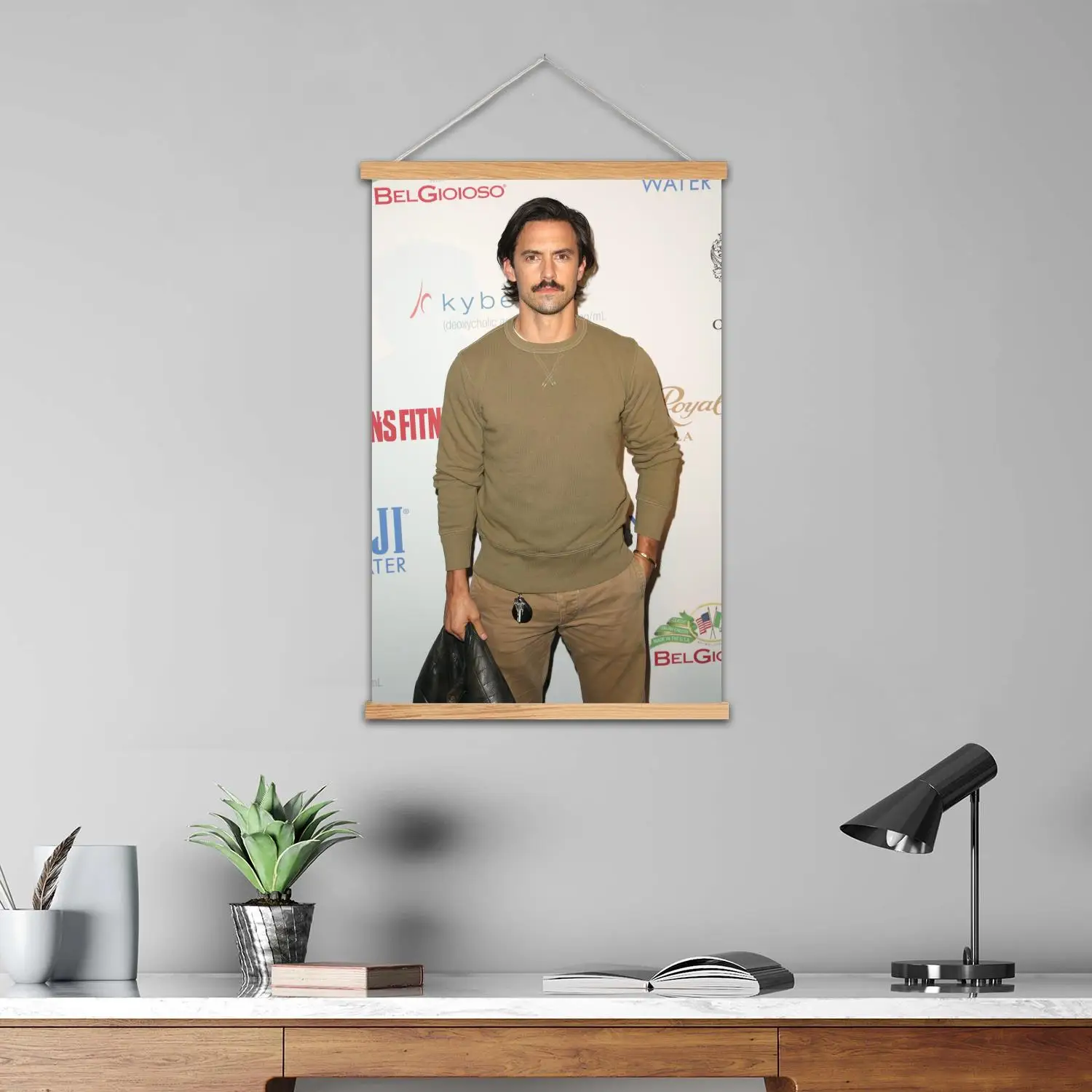 Milo ventimiglia مؤطرة طلاء جدران قماش ملصق فني و جدار الفن الحديث الأسرة ديكور غرفة نوم الملصقات ، اللوحة الزخرفية #2