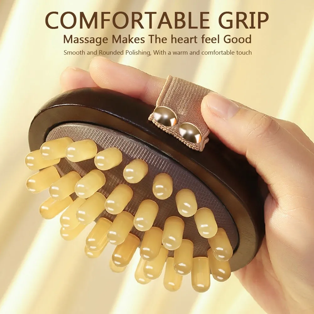 

New Resin Massage Comb Air Bag Acupoint Meridian Brush Head Portable Sandalwood Head Care Massager Head Care