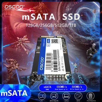 OSCOO מיני SATA SSD 16GB 32 GB 64GB MLC Nand Msata SATA3 512GB 1TB SSD הפנימי כונן קשיח דיסק עבור Ultrabooks מחשב שולחני מחשב