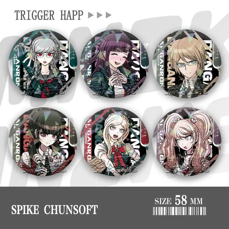 Animation Derivatives Bar Badge Naegi Makoto Kirigiri Kyoko Maizono Sayaka Mondo Owada Exquisite Beautiful Gift for Best Friend