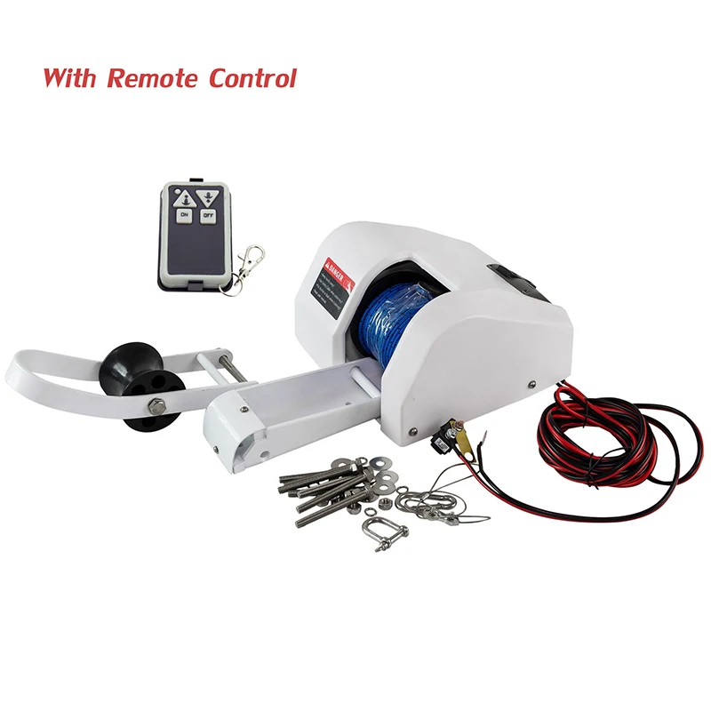 Boat Anchor Winch 12V Windlass with Remote Control for 35lbs Anchor Saltwater