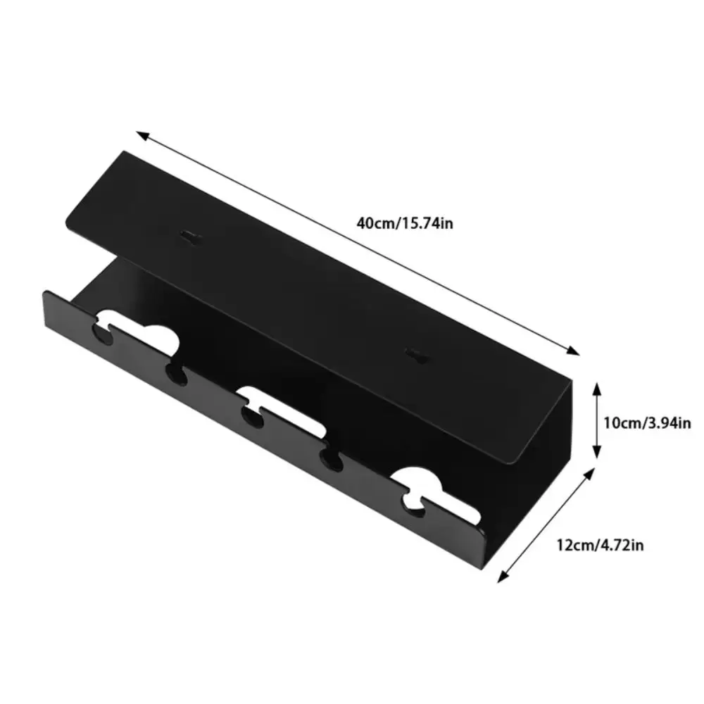Versatile Under Desk Cable Management Rack Sturdy Spacious Cable Organizer Rack No Drilling Wear-resistant Socket Strip Holder - view 6