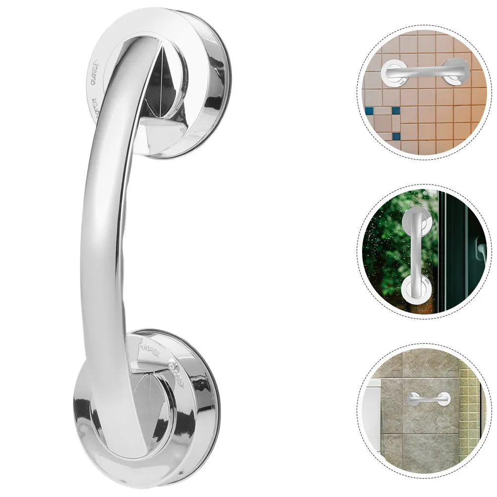 

2 шт. Прочные клейкие ручки-присоски для душа, портативные съемные поручни для безопасности в ванной, для стекла и плитки