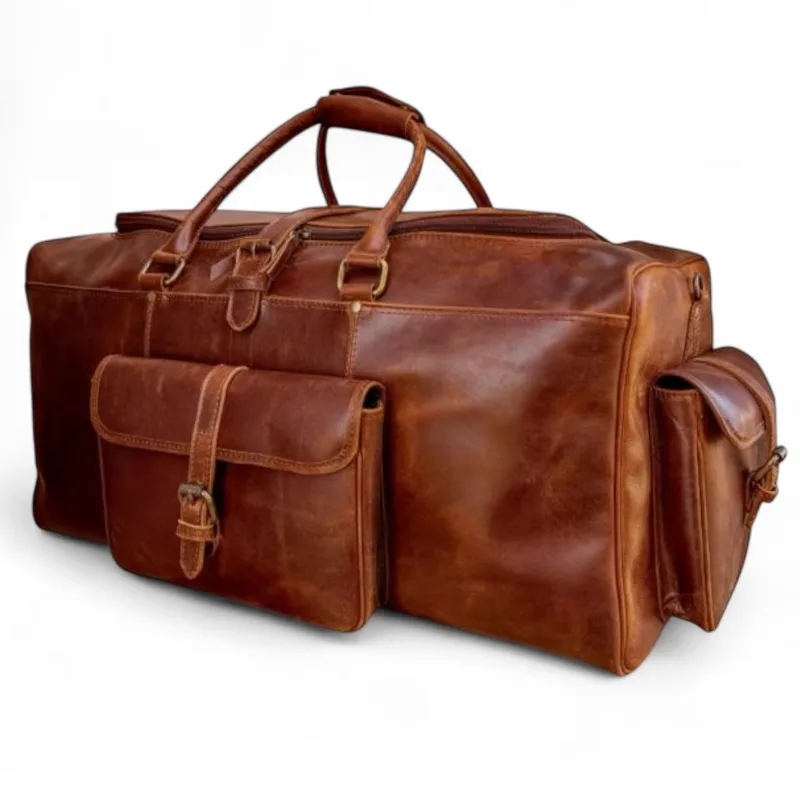 Luxury Duffel Bag Large Capacity Gym Fitness Weekend Travel Portable Durable Sports