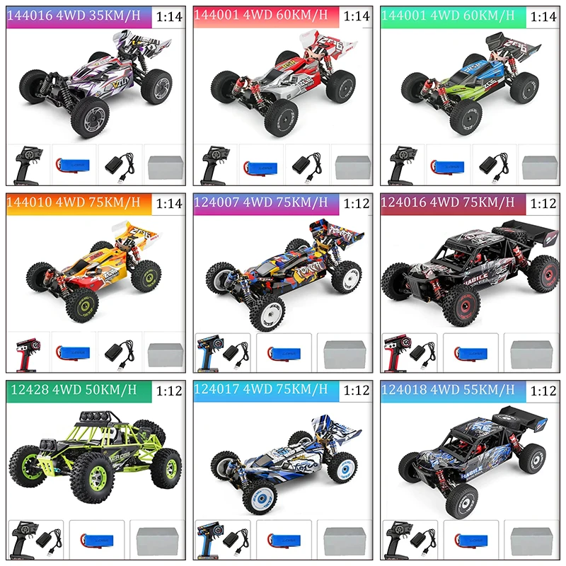 

WLtoys 144001 144016 144010 1:14 RC Four-wheel Drive Off-road Brushless High-speed Drifting Remote Control Boy Toy RC Racing Car