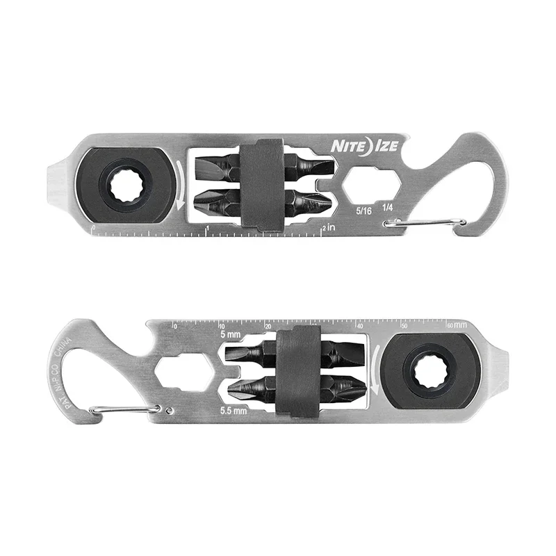 Niteize Multi-function Tool Diskey Ratchet Edc Outdoor Tools Carry on Items Key Pendant Knife