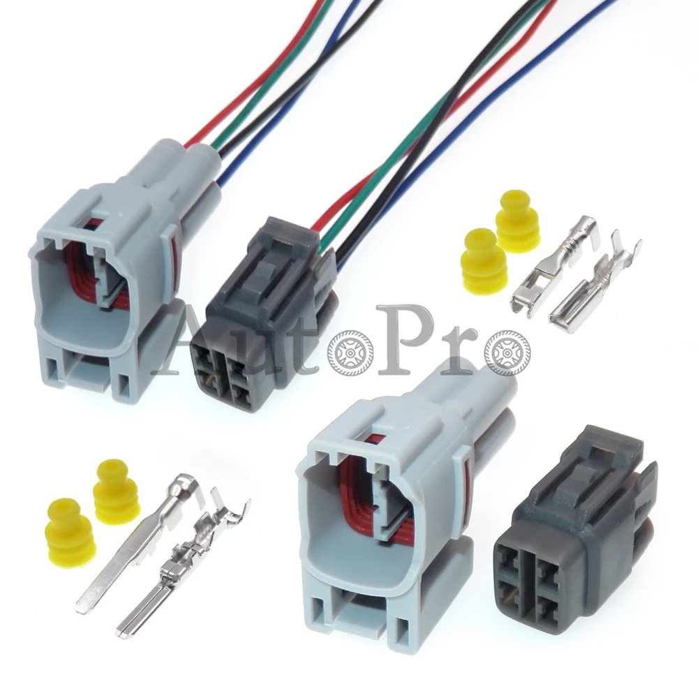 1 Set 4 Way 90980-11122 90980-11037 6188-0141 6187-4583 6189-0381 Starter Waterproof Connector Male Female Plug Car Wire Socket