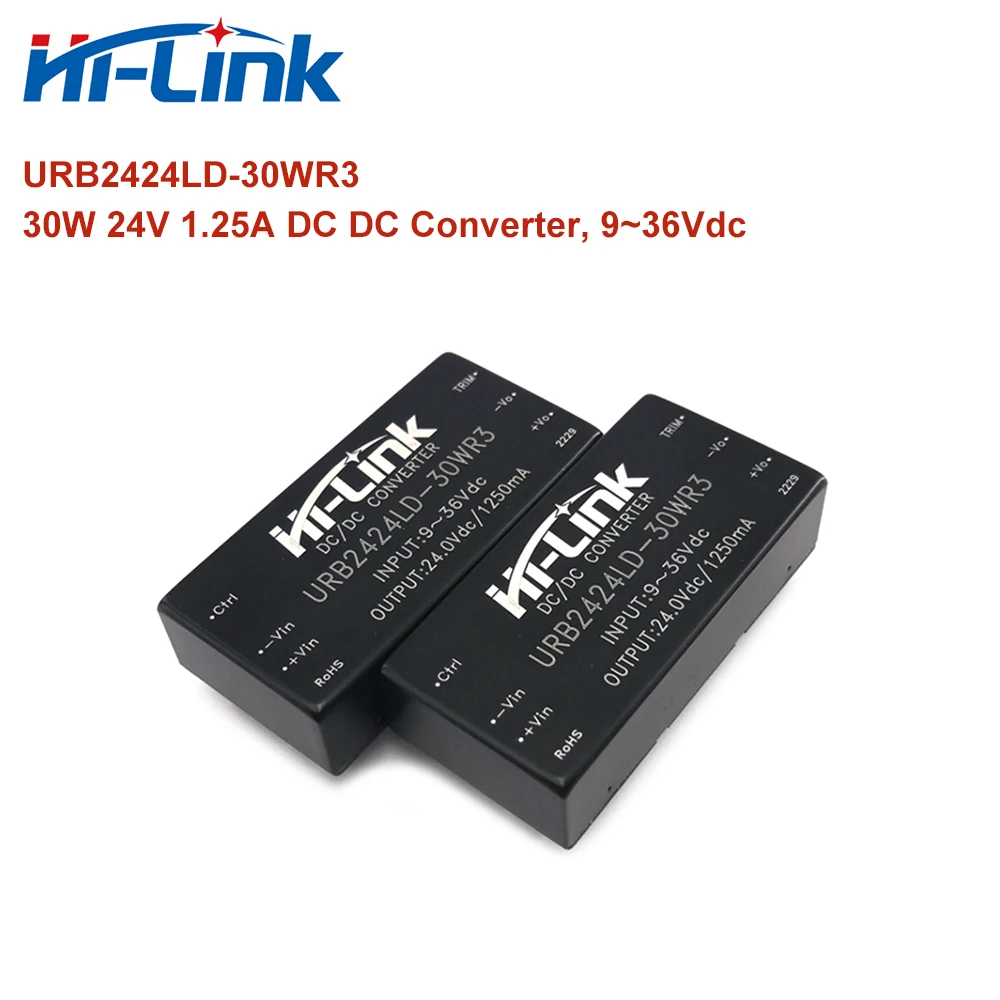 30W 24V 1.25A 9~36Vdc URB2424LD-30WR3 DC Isolated Output Power Supply Module HLK-30D2424C